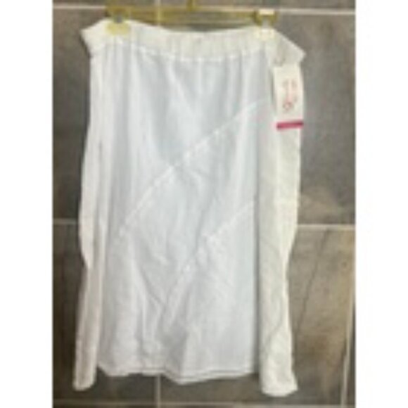 Manta Del Lago Gauze Skirt Women XL Pull On NWT Lot of 2 Beach White Green - Picture 10 of 14